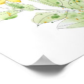 schilderij van Susan waterverf met zwarte ogen Poster (Hoek)