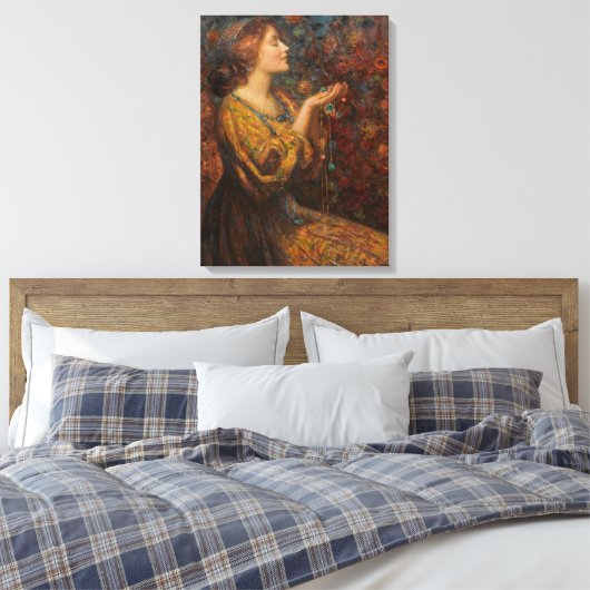 Schilderij van Thomas Edwin Mostyn Canvas Afdruk (Insitu (Slaapkamer))