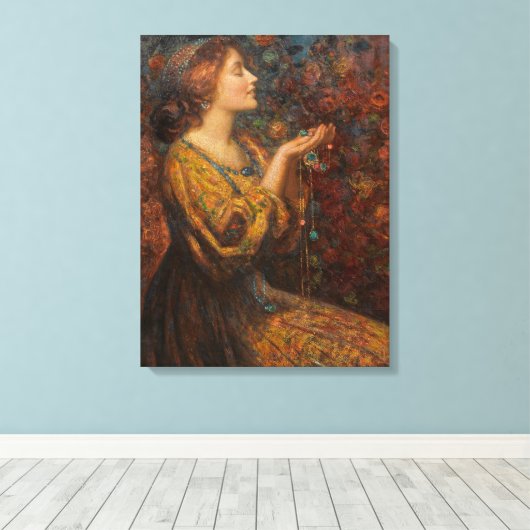 Schilderij van Thomas Edwin Mostyn Canvas Afdruk (Insitu (Houten vloer))