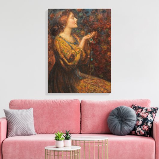 Schilderij van Thomas Edwin Mostyn Canvas Afdruk (Insitu (Woonkamer))