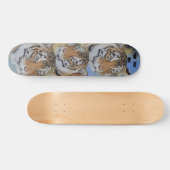 schilderij van tijger big cat - realist skateboard (Horizontaal)