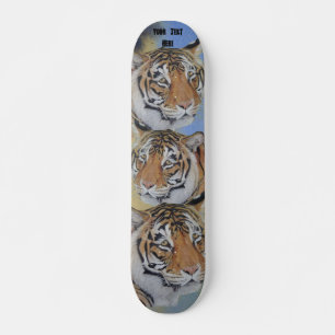 schilderij van tijger big cat - realist skateboard