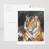 Schilderij van Tijger Briefkaart (Voorkant / Achterkant)