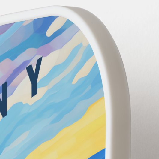 Schilderij van Toscane bij zonsondergang Italië |  Pickleball Paddle (Links Detail)