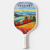 Schilderij van Toscane bij zonsondergang Italië |  Pickleball Paddle (Voorkant)