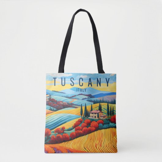 Schilderij van Toscane bij zonsondergang | Italië Tote Bag (Voorkant)