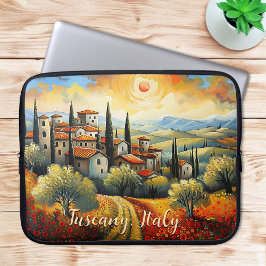 Schilderij van Toscane in de herfst Italië | | Rei Laptop Sleeve