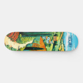 Schilderij van Toscane Italië | Reiskunst Persoonlijk Skateboard (Horizontaal)