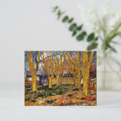 Schilderij van Van Gogh, Avenue of Plane Trees Briefkaart (Staand voorkant)