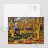 Schilderij van Van Gogh, Avenue of Plane Trees Briefkaart (Voorkant / Achterkant)