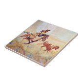 Schilderij van Vaquero door Eward Borein Tegeltje (Zijkant)
