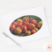 Schilderij van Vincent van Gogh, Appels Ovale Sticker (Envelop)