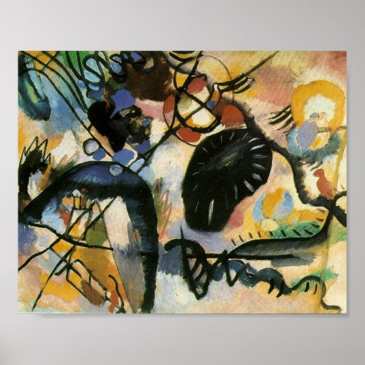 Schilderij van Wassily Kandinsky, Zwarte Vlek, Poster (Voorkant)