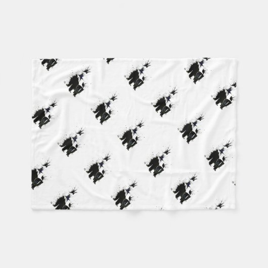 schilderij van waterverf fleece deken (Voorkant (Horizontaal))