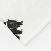 schilderij van waterverf fleece deken (Hoek)