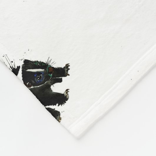 schilderij van waterverf fleece deken (Hoek)