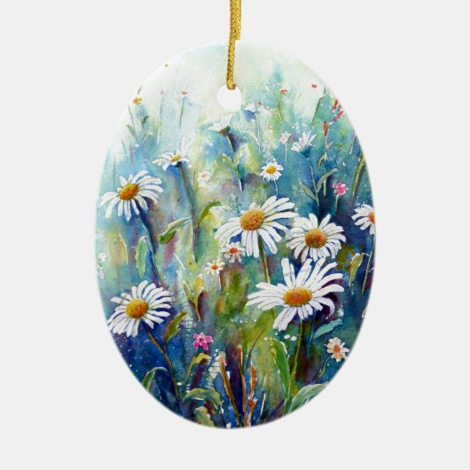 schilderij van waterverf in het zuivelveld keramisch ornament (Voorkant)