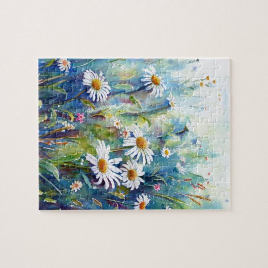 schilderij van waterverf in het zuivelveld legpuzzel (Horizontaal)