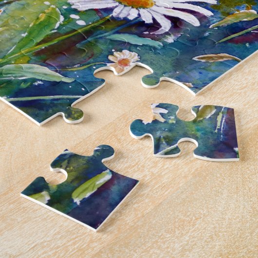 schilderij van waterverf in het zuivelveld legpuzzel (Zijkant)