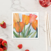 schilderij van waterverf van doorzichtige oranje t servet (Insitu)