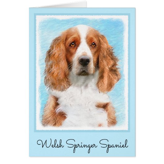 Schilderij van Welsh Springer Spaniel - Originele  (Voorkant)