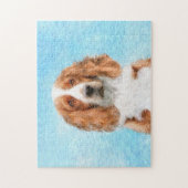 Schilderij van Welsh Springer Spaniel - Originele  Legpuzzel (Verticaal)