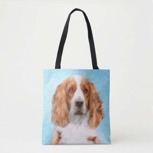 Schilderij van Welsh Springer Spaniel - Originele  Tote Bag (Voorkant)