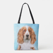 Schilderij van Welsh Springer Spaniel - Originele  Tote Bag (Achterkant)