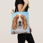 Schilderij van Welsh Springer Spaniel - Originele  Tote Bag (Dichtbij)