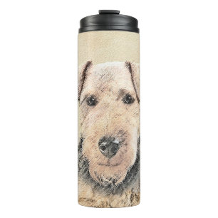Schilderij van Welsh Terrier - Mooie originele hon Thermosbeker