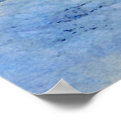 Schilderij van winteravond in stadspark poster (Hoek)