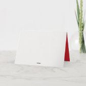 Schilderij van Wintervogel Rood Groen Feestdagen Kaart (Achterkant)