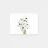 schilderij van witte anemonbloem waterverf post-it® notes (Voorkant)