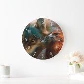 Schilderij van Wolf en Eagle Grote Klok (Huis)