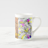 schilderij van zangmeisje porselein kop (Rechts)