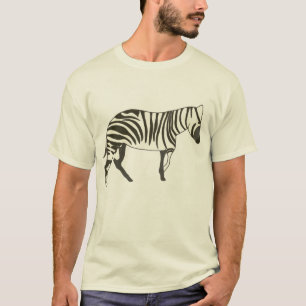 schilderij van zebra, in het wild levende dieren e t-shirt
