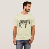 schilderij van zebra, in het wild levende dieren e t-shirt (Voorkant volledig)