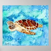 schilderij van zeeen schilderij op canvas sealife  poster (Voorkant)