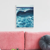 Schilderij van zeegetijde - Illustratie van stille Canvas Afdruk (Insitu (Woonkamer))