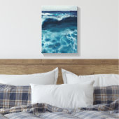Schilderij van zeegetijde - Illustratie van stille Canvas Afdruk (Insitu (Slaapkamer))