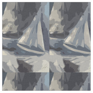 Schilderij van zeilboot stof