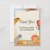 Schilderij verjaardag bedankkaart (Voorkant)