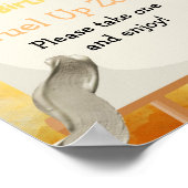 Schilderij verjaardag poster (Hoek)