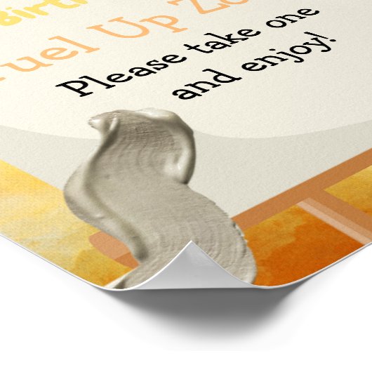 Schilderij verjaardag poster (Hoek)