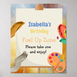 Schilderij verjaardag poster