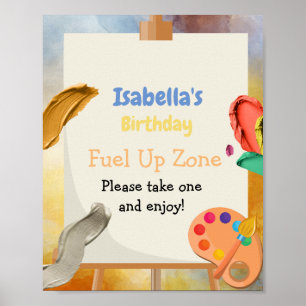 Schilderij verjaardag poster