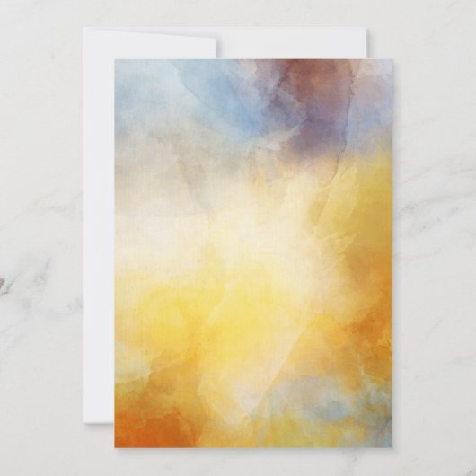 Schilderij Verjaardagsfeestuitnodiging Kaart (Achterkant)