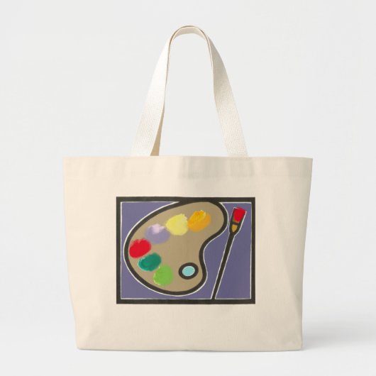 schilderij - visuele kunsten grote tote bag (Voorkant)