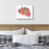 Schilderij: Wildbloemen Canvas Afdruk (Insitu (Slaapkamer))