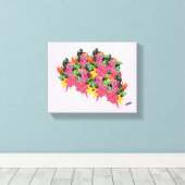 Schilderij: Wildbloemen Canvas Afdruk (Insitu (Houten vloer))